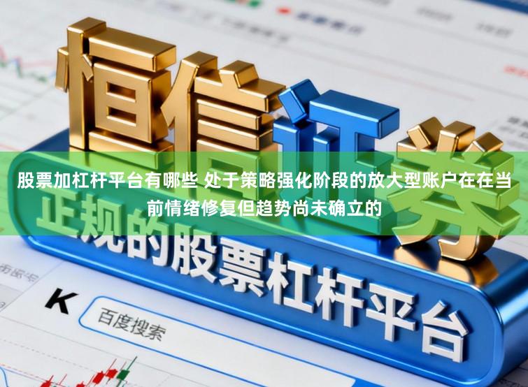 股票加杠杆平台有哪些 处于策略强化阶段的放大型账户在在当前情绪修复但趋势尚未确立的