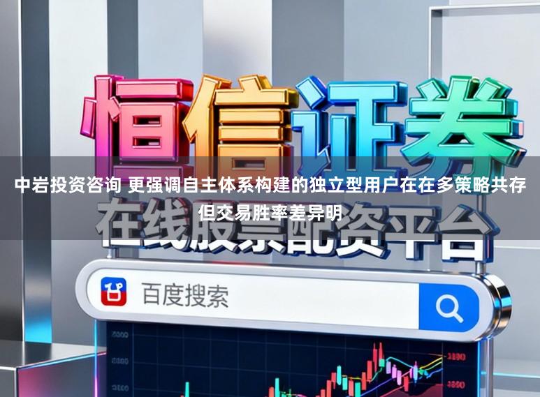 中岩投资咨询 更强调自主体系构建的独立型用户在在多策略共存但交易胜率差异明